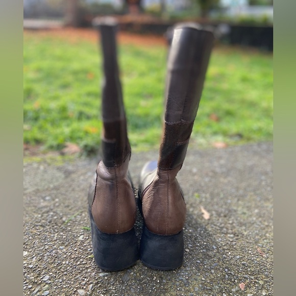 Naot Paradise Black Suede & Leather Mid-Calf Boot Sz 38 - Picture 5 of 11